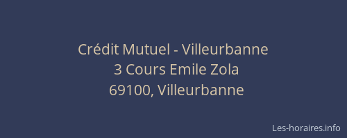 Crédit Mutuel - Villeurbanne