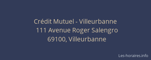 Crédit Mutuel - Villeurbanne