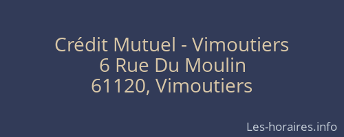 Crédit Mutuel - Vimoutiers