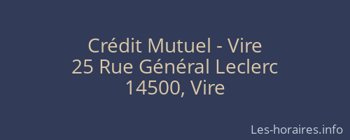 Crédit Mutuel - Vire