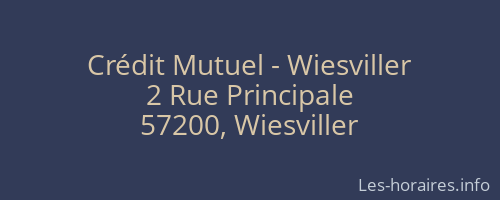 Crédit Mutuel - Wiesviller