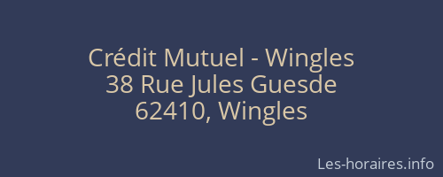 Crédit Mutuel - Wingles