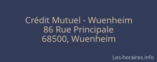 Crédit Mutuel - Wuenheim