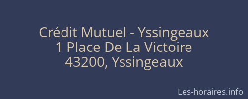 Crédit Mutuel - Yssingeaux