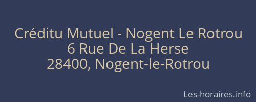 Créditu Mutuel - Nogent Le Rotrou