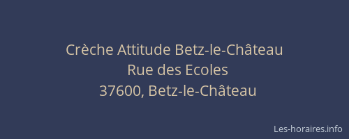Crèche Attitude Betz-le-Château