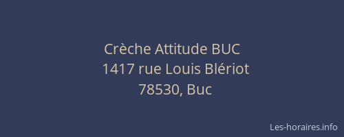 Crèche Attitude BUC