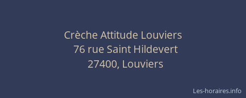 Crèche Attitude Louviers
