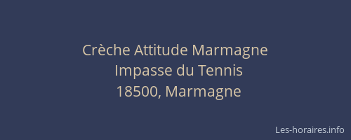Crèche Attitude Marmagne