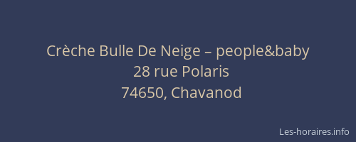 Crèche Bulle De Neige – people&baby