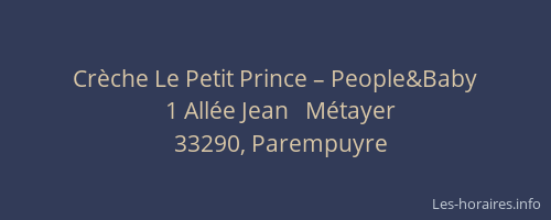 Crèche Le Petit Prince – People&Baby