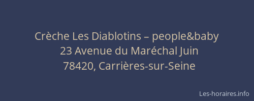 Crèche Les Diablotins – people&baby
