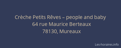 Cr&egrave;che Petits R&ecirc;ves – people and baby