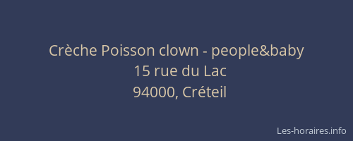 Cr&egrave;che Poisson clown - people&baby