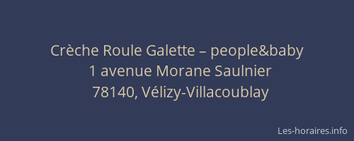 Crèche Roule Galette – people&baby