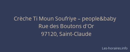 Crèche Ti Moun Soufriye – people&baby