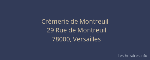 Crèmerie de Montreuil
