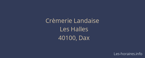 Crèmerie Landaise
