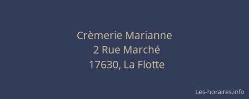 Crèmerie Marianne