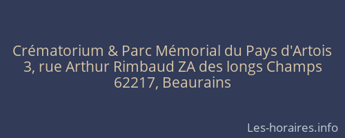 Crématorium & Parc Mémorial du Pays d'Artois