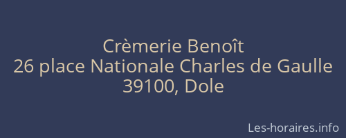 Crèmerie Benoît