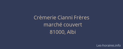 Crèmerie Cianni Frères