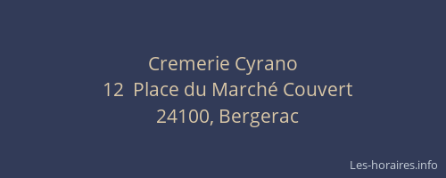 Cremerie Cyrano