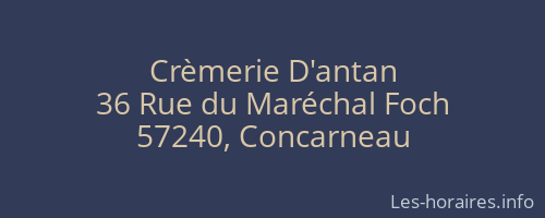 Crèmerie D'antan