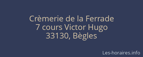 Crèmerie de la Ferrade