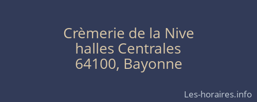 Crèmerie de la Nive