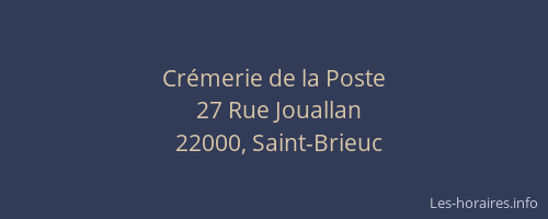 Crémerie de la Poste