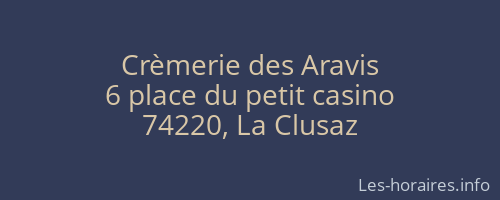 Crèmerie des Aravis
