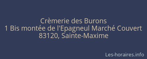 Crèmerie des Burons