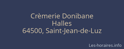 Crèmerie Donibane