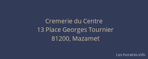 Cremerie du Centre