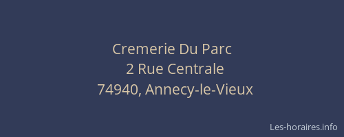 Cremerie Du Parc