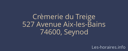 Crèmerie du Treige