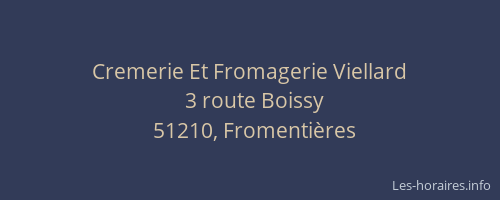 Cremerie Et Fromagerie Viellard