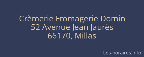 Crèmerie Fromagerie Domin