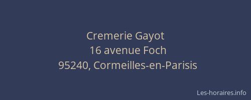 Cremerie Gayot
