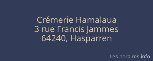 Crémerie Hamalaua