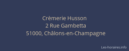 Crèmerie Husson