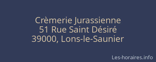 Crèmerie Jurassienne