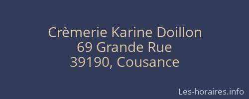 Crèmerie Karine Doillon