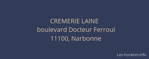 CREMERIE LAINE