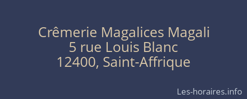 Crêmerie Magalices Magali