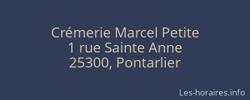 Crémerie Marcel Petite