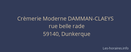 Crèmerie Moderne DAMMAN-CLAEYS