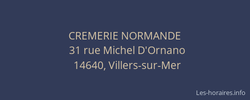 CREMERIE NORMANDE
