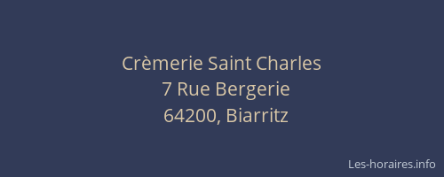 Crèmerie Saint Charles